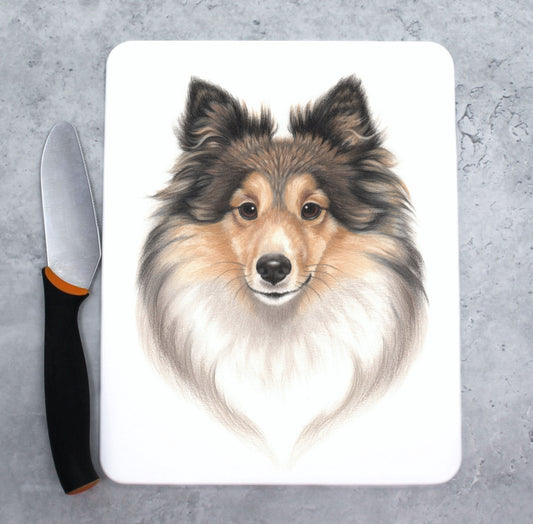 Shetland Sheepdog / Sheltie - Skärbräda (Hundraser)