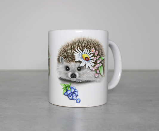Siili ja Mustikat -Muki - ArtByAnnaK