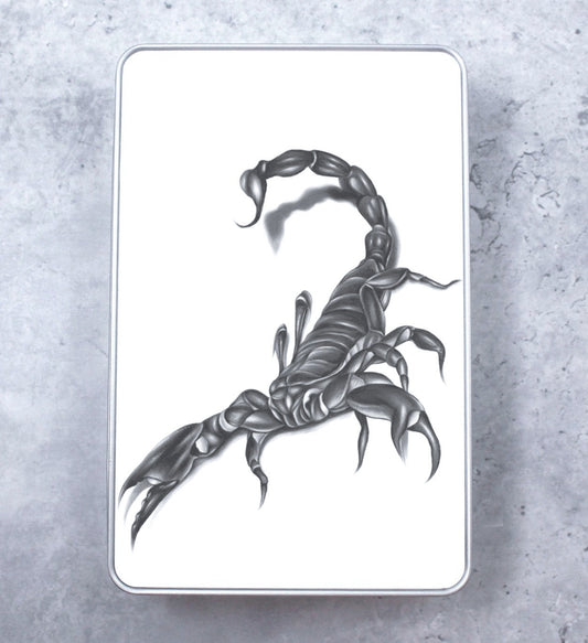 Scorpio Black and White Tin Box (Horoscopes)