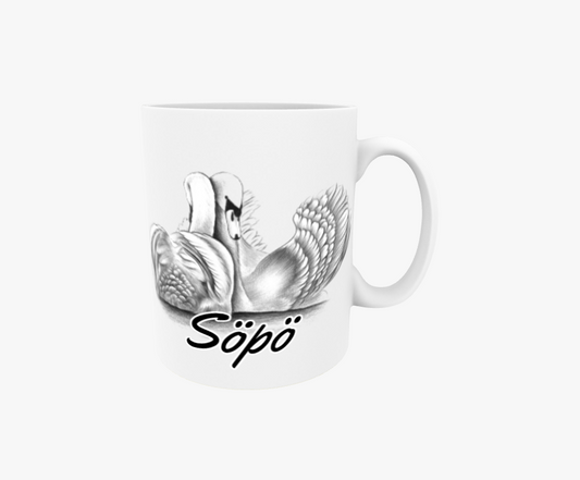 Söpö / Joutsenpari -Tekstimuki