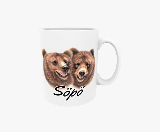 Söpö / Karhupari -Tekstimuki
