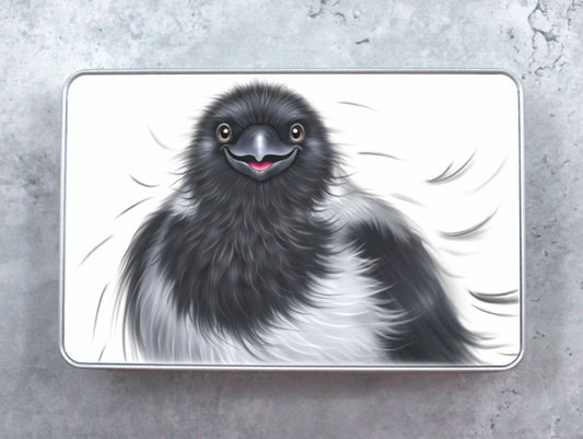 Lintu -Peltirasia (Varis) - ArtByAnnaK