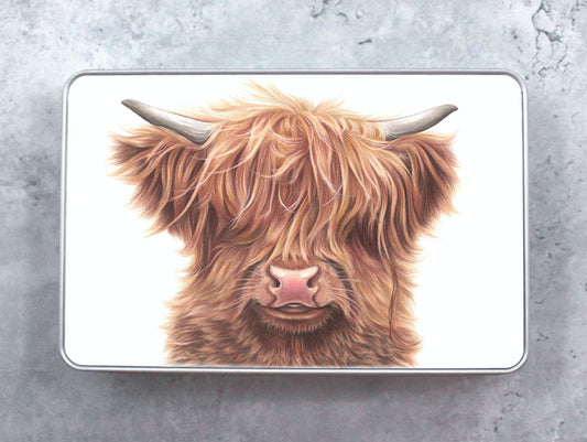 Cow Highland Cattle - Tin Box