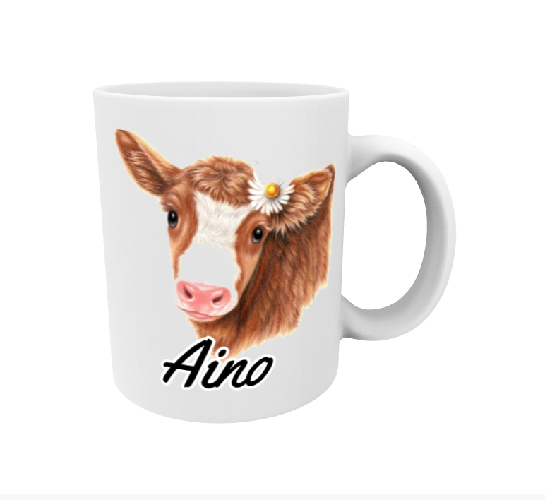 Aino / Ruskea Lehmä -Nimimuki