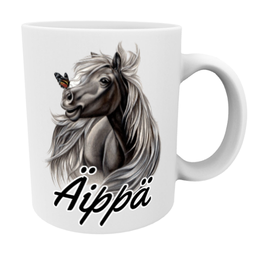 Äippä / Hevonen ja Perhonen -Muki