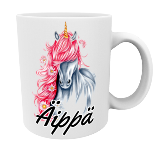 Äippä / Yksisarvinen Pinkki -Muki