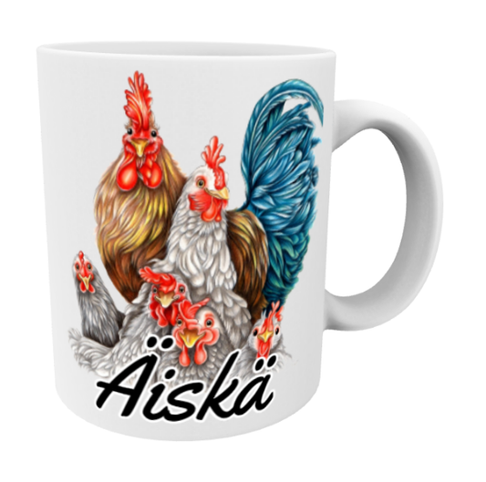 Äiskä / Kanaperhe -Muki
