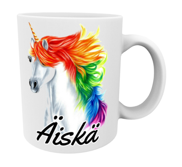 Äiskä / Yksisarvinen Sateenkaari -Muki