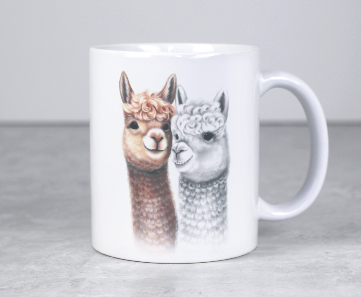 Alpackapar / Lamapar - Mugg (Lama) 