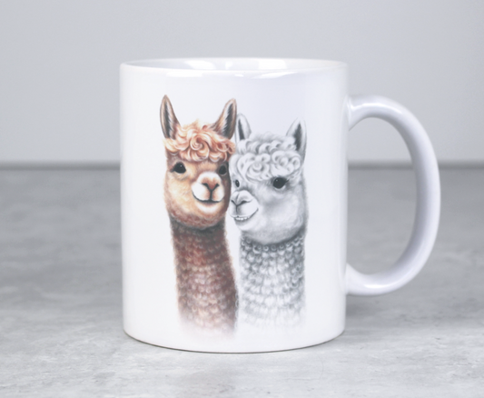 Alpackapar / Lamapar - Mugg (Lama) 