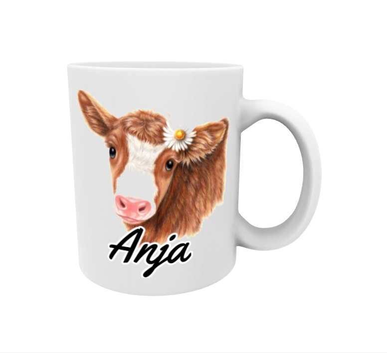 Anja / Ruskea Lehmä -Muki
