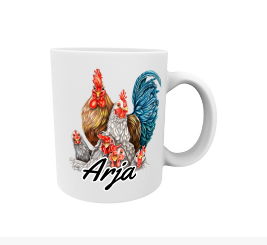 Arja / Chicken Family Mug