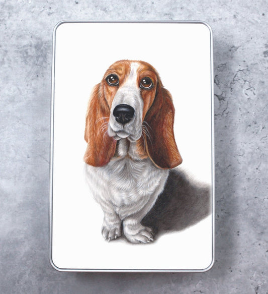 Basset Hound Tin Box (Dog Breeds)