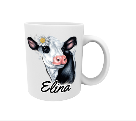 Elina / Mustavalkoinen Lehmä -Muki