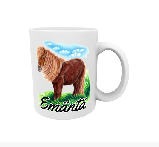 Mugg för älskarinna / Shetlandsponny