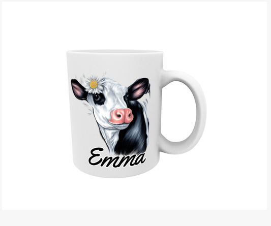 Emma / Svartvit ko - Namnmugg
