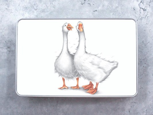 Pair of Geese - Tin Box (Bird)