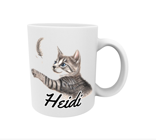 Heidi / Harmaa Kissa ja Sulka -Muki