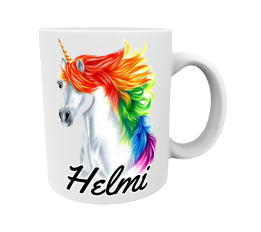 Pearl / Unicorn Rainbow - Name Mug