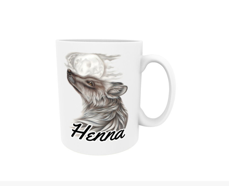 Henna / Wolf - Name Mug