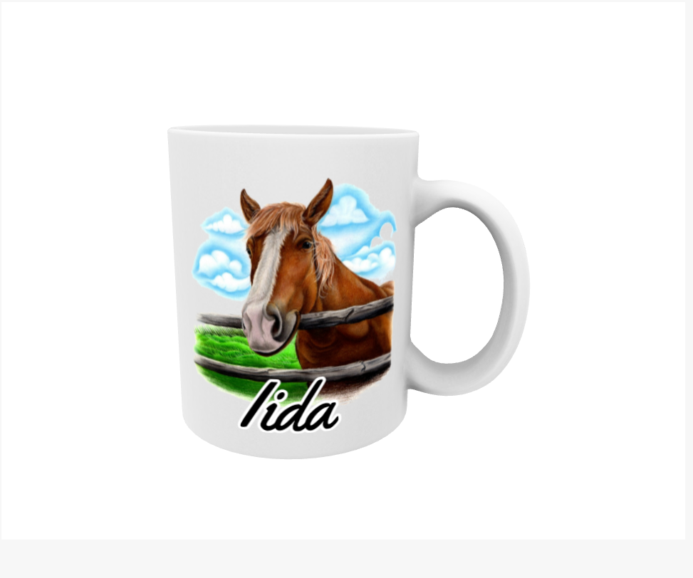 Iida / Finnish Horse - Personalized Mug