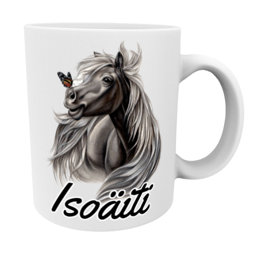 Mormor / Häst och Fjäril Mugg