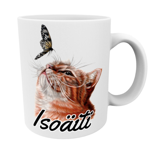 Mormor / Katt och Fjäril Mugg