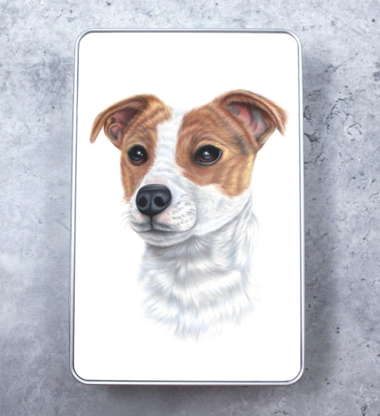 Jackrussel Tin Box (Dog Breeds)