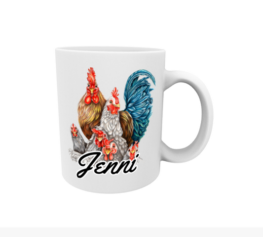 Jenni / Chicken Family Mug