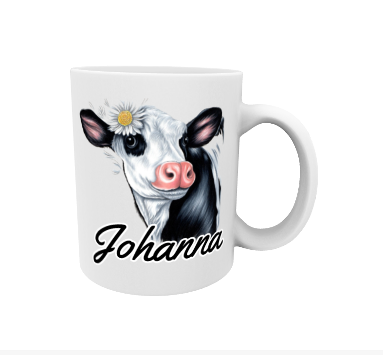 Johanna / Mustavalkoinen Lehmä -Muki