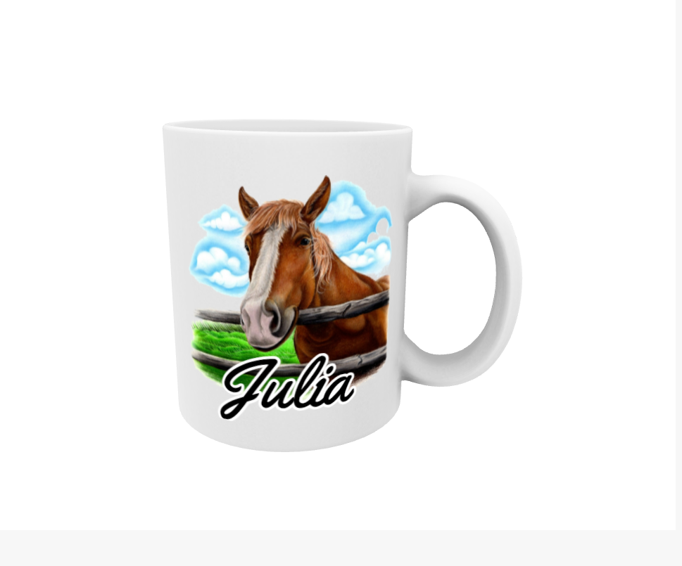 Julia / Finnish Horse - Personalized Mug