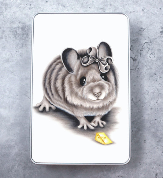 Mouse and Cheese Tin Box