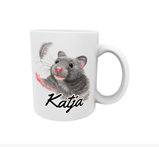 Katja / Mouse and Feather Mug