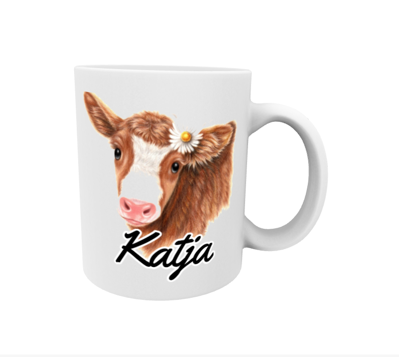 Katja / Ruskea Lehmä -Muki