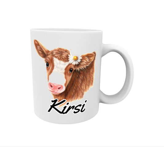 Körsbärs-/brun ko-mugg