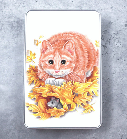 Cat and Mouse Tin Box
