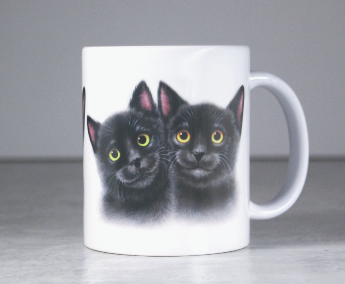 Musta kissapari -Muki (Kissa muki, Kissanpentu, Kisu)