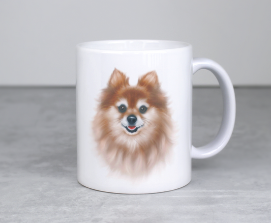 Kleinspitz-mugg (hundraser, hundmugg, hundmugg) 