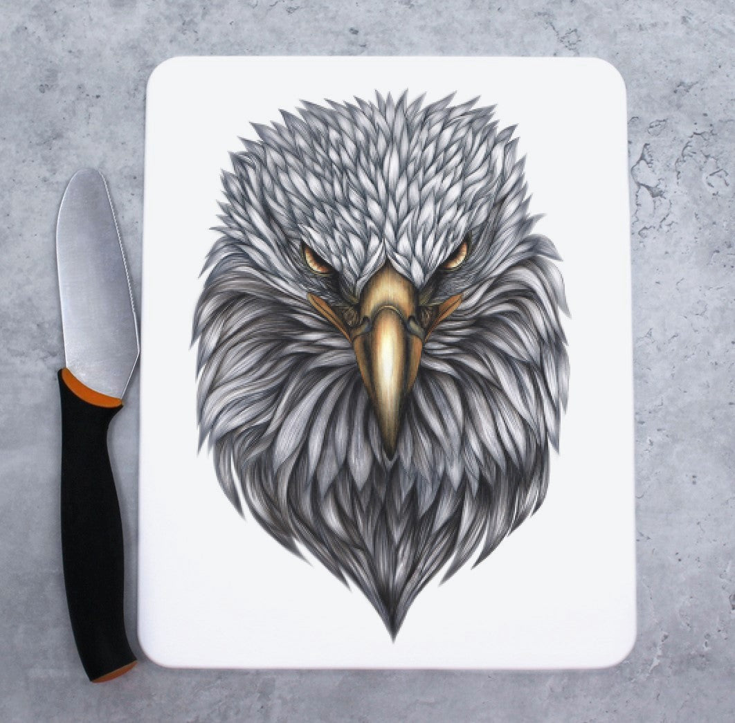 Eagle Line Drawing -Cutting Board