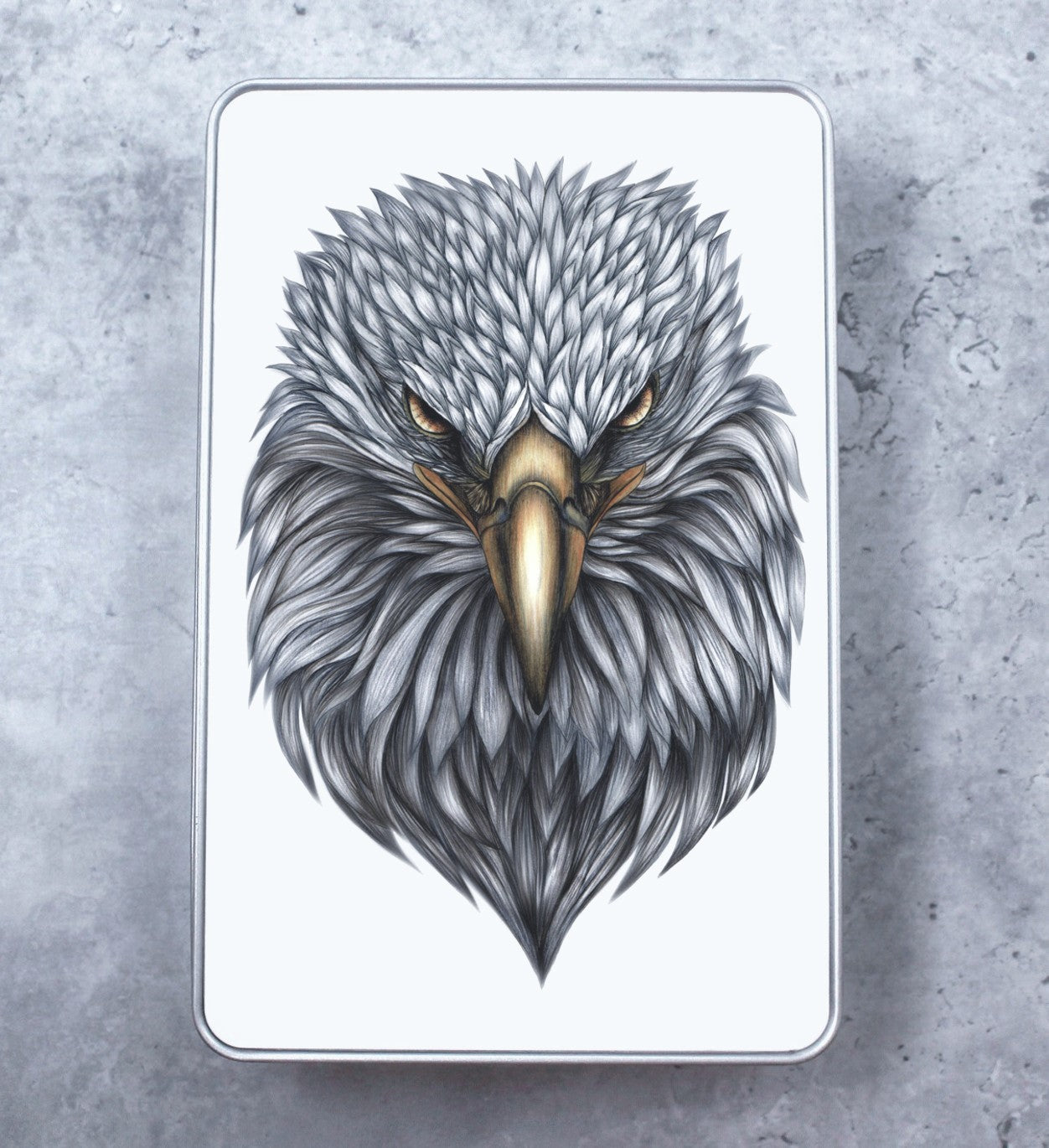 Eagle Line Drawing - Tin Box