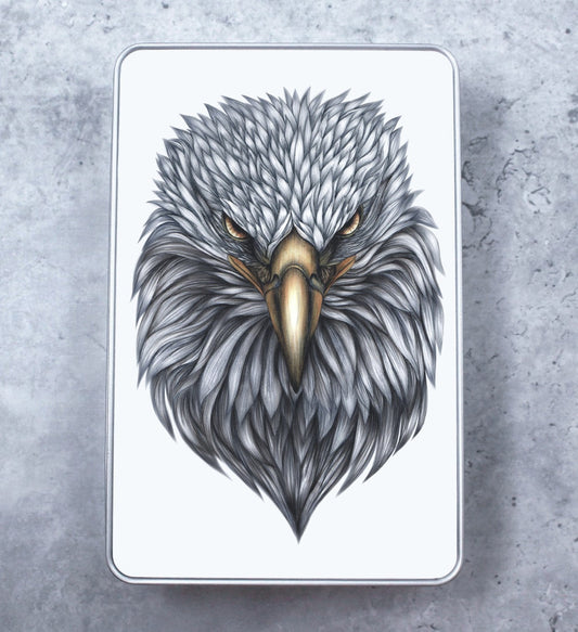 Eagle Line Drawing - Tin Box