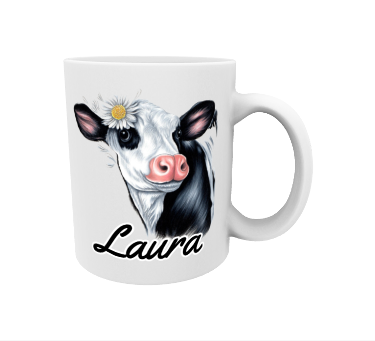 Laura / Mustavalkoinen Lehmä -Muki