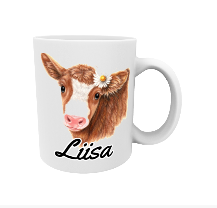 Liisa / Ruskea Lehmä -Muki