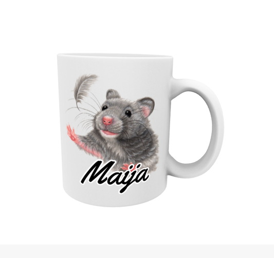 Maija / Mouse and Feather Mug