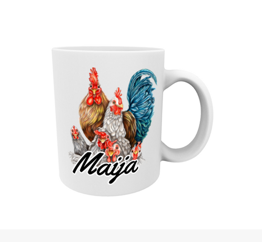 Maija / Chicken Family Mug