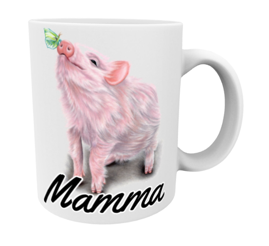 Mamma / Possu ja Perhonen -Muki