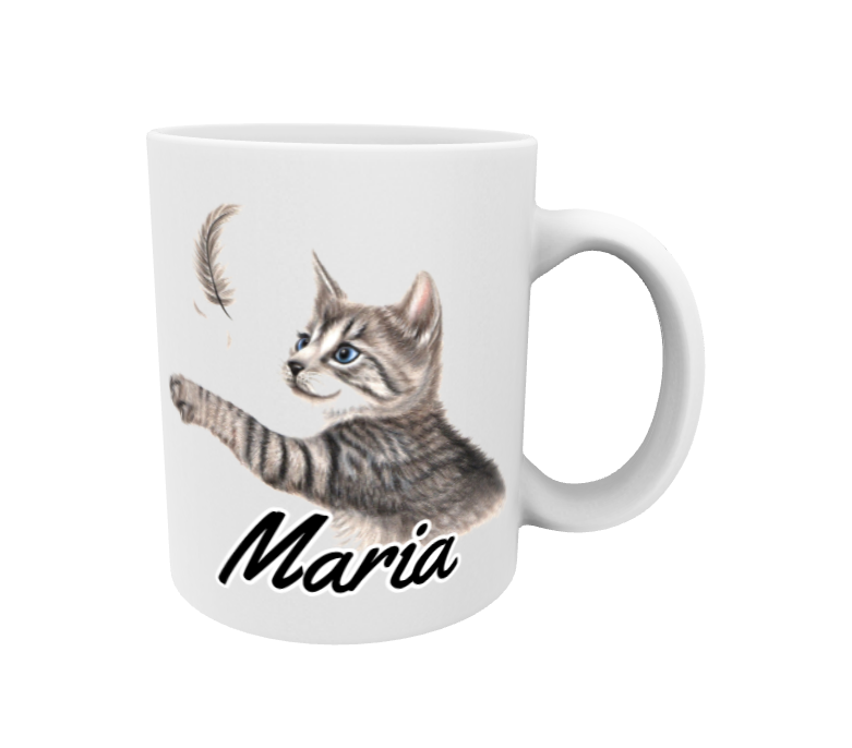 Maria / Harmaa Kissa ja Sulka -Muki