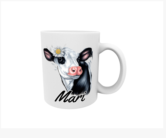 Mari / Svartvit Ko - Namnmugg