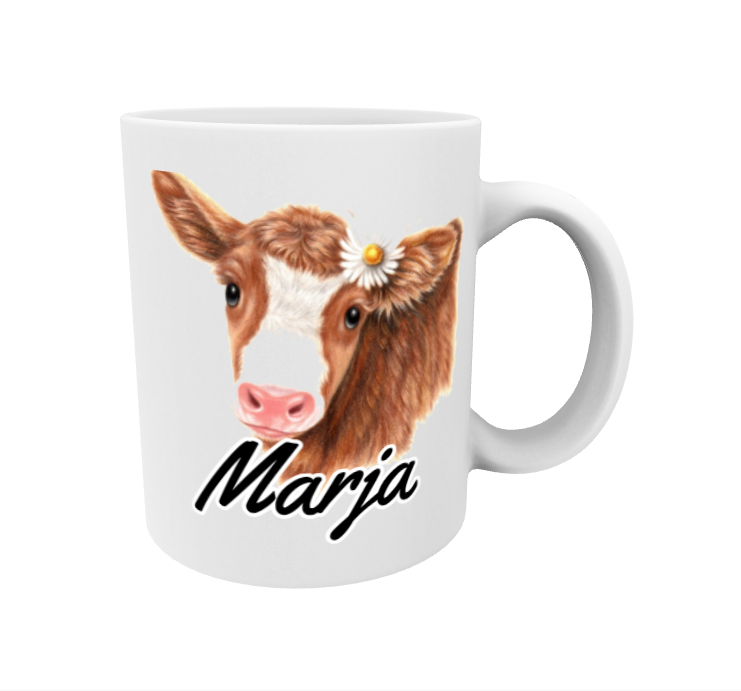 Marja / Ruskea Lehmä -Muki