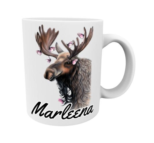 Marleena / Deer and Butterflies Mug